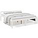 Letto per Anziani Bianco 180x200 cm Super King Legno di Pino - Foto miniatura 1