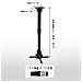 Pb04xl Supporto Universale Per Proiettore 13.6kg Estendibile Da 450mm A 700mm Montaggio Parete / Muro / Soffitto Staffa Videoproiettore Per Casa Ufficio Sale Riunioni - Foto miniatura 4