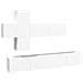 Set Di Mobili Porta Tv 7 Pz Bianco In Legno Multistrato - Foto miniatura 2