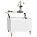 Tavolino Da Salotto Bianco 60x44,5x45 Cm In Legno Multistrato - Foto miniatura 7