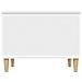 Tavolino Da Salotto Bianco 60x44,5x45 Cm In Legno Multistrato - Foto miniatura 9
