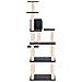 Albero Per Gatti Con Tiragraffi In Sisal Grigio Scuro 153 Cm - Foto miniatura 3
