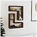 Mensole Parete 2pz Rovere Marrone 50x15x50 Cm Legno Multistrato - Foto miniatura 1