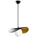 Lampadario Con Altezza Regolabile L. 32 X H. 9 105 Cm In Metallo Nero E Bianco - Arlette - Foto miniatura 5