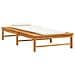 Lettino Cuscino E Guanciale Bianco Crema Legno Massello Acacia - Foto miniatura 3