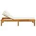 Lettino Cuscino E Guanciale Bianco Crema Legno Massello Acacia - Foto miniatura 7