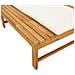Lettino Cuscino E Guanciale Bianco Crema Legno Massello Acacia - Foto miniatura 8