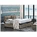 Letto Matrimoniale Fabiana, Letto Contenitore Con Rivestimento In Tessuto, 100% Made In Italy, Apertura Frontale, Adatto Per Materasso Cm 160x200, Tortora - Foto miniatura 3