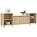 Mobile Porta Tv Rovere Sonoma 160x35x55 Cm Legno Multistrato - Foto miniatura 3