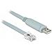 Cavo Adattatore Usb 2.0 St > Seriale 1 X Rs232 Rj45 St 0,5 M Grigio - Foto miniatura 1
