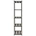 Scaffale A 5 Livelli Grigio 80x38x170 Cm In Legno Di Pino - Foto miniatura 6