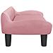 Divano Per Bambini Rosa 70x40x24 Cm In Velluto - Foto miniatura 3
