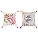 Cuscino Home Esprit Romantico 45 X 5 X 45 Cm (2 Unità) - Foto miniatura 1