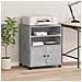 Supporto Per Stampante Con Ruote Grigio Cemento 60x48x74 Cm - Foto miniatura 3