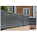 Lamelle In Pvc Rigido Cinto 4m X H.100cm Grigio – Brise-vue Da Giardino Con Profilo Di Finitura E Clip - Foto miniatura 1