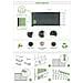 Lamelle In Pvc Rigido Cinto 4m X H.100cm Grigio – Brise-vue Da Giardino Con Profilo Di Finitura E Clip - Foto miniatura 8