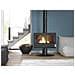 Elton Interno Caminetto freestanding A legna Antracite - Foto miniatura 2