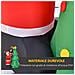 Babbo Natale Gonfiabile con Albero e Pinguino, Altezza 180cm, Luci LED e Gonfiatore - Foto miniatura 6