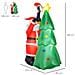 Babbo Natale Gonfiabile con Albero e Pinguino, Altezza 180cm, Luci LED e Gonfiatore - Foto miniatura 3