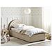 Letto Contenitore Per Bambini Tessuto Anet 90 X 200 Cm Beige - Foto miniatura 1