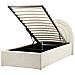 Letto Contenitore Per Bambini Tessuto Anet 90 X 200 Cm Beige - Foto miniatura 2