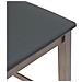 Sgabelli da Bar con Cuscini 2pz Marrone Legno Massello di Hevea - Foto miniatura 10