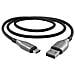 Cavo Di Ricarica Blindato Da Usb-c A Usb-a 60w E 480 Mbps Sync 2m, Nero - Foto miniatura 2