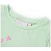 Maglietta da Bambina Maniche Volant Verde Tenue 104 - Foto miniatura 3