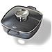 Padella Quadrata In Alluminio Pressofuso Con Rivestimento Antiaderente, Coperchio Salva Aroma In Vetro E 2 Presine Termoisolanti, Anche Per Induzione, 24 X 24 Cm - Foto miniatura 1