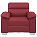 Poltrona Rosso Vino 60 cm in Similpelle - Foto miniatura 4