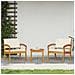Sdraio da giardino  2 pz 59,5x70,5x72,5 cm in legno massello di acacia - Foto miniatura 3