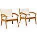 Sdraio da giardino  2 pz 59,5x70,5x72,5 cm in legno massello di acacia - Foto miniatura 4
