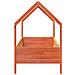 Giroletto Casetta Bambini Marrone Cera 90x190 cm Massello Pino - Foto miniatura 5