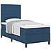Letto con rete ortopedica e materasso blu 80x200 cm tessuto - Foto miniatura 1