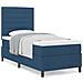 Letto con rete ortopedica e materasso blu 80x200 cm tessuto - Foto miniatura 4