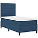Letto con rete ortopedica e materasso blu 80x200 cm tessuto - Foto miniatura 6
