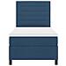 Letto con rete ortopedica e materasso blu 80x200 cm tessuto - Foto miniatura 8