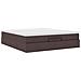 Struttura Letto Pouf con Materasso 160x200 cm in Tessuto - Foto miniatura 5