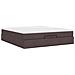 Struttura Letto Pouf con Materasso 160x200 cm in Tessuto - Foto miniatura 9