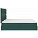 Struttura Letto Pouf con Materassi 160x200 cm Velluto - Foto miniatura 9