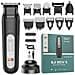 Kit Tagliacapelli Ricaricabile 5-in-1 Con Display Led E Design Impermeabile Black - Foto miniatura 1