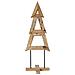 Albero di Natale Marrone 120 cm Legno massello di teak - Foto miniatura 1