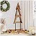 Albero di Natale Marrone 120 cm Legno massello di teak - Foto miniatura 2
