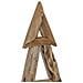 Albero di Natale Marrone 120 cm Legno massello di teak - Foto miniatura 7
