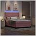 Letto a molle con testiera Rosa 140 x 190 cm Velluto - Foto miniatura 5