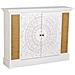 Credenza In Legno Bianco Invecchiato Con 2 Porte 130x33x99h Cm - Foto miniatura 1
