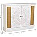 Credenza In Legno Bianco Invecchiato Con 2 Porte 130x33x99h Cm - Foto miniatura 3