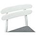 Sedia da pranzo 2 pcs Bianco e Grigio Legno di gomma solido - Foto miniatura 9