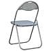 Sedia pieghevole 2 pcs Grigio 48 x 43,5 x 81 cm Pelle Sintetica - Foto miniatura 7