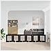 Cancello per cani con supporti 6 pcs Rovere Nero 60 x 60 cm - Foto miniatura 3